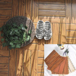 찜질방 사우나 원목무늬 타일형 조립매트 단풍나무색 18P 데크타일 셀프