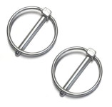 US STAINLESS 스테인리스 스틸 316 린치 핀 링 캐치 또는 0 1 4 해양 등급 2피스
