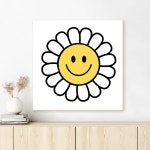 더아트컴퍼니 더 아트 컴퍼니 행운가득 스마일그림 액자 24종 홈데코 아이방 거실 카페 인테리어 그림 5 플라워 스마일 캔버스S형액자 15호