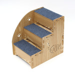 멍멍스텝 반려동물 계단 강아지 고양이 논슬립 3단