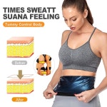 여성 체중 감량을 위한 주코서트 사우나 벨트 하복부 허리 트레이너 위 땀 밴드