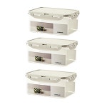 반찬통 직시각 정리 스테커블 보관 냉장고 락앤락 밀폐용기3L 29DWDB23BC