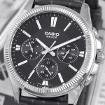 카시오 남성 정장 가죽시계 mtp1375