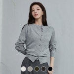 지오다노 라운드넥 긴팔 니트 가디건 2419600