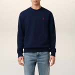 아미 아미 스몰 하트 로고 코튼 스웨트셔츠 430 BFUSW035 730