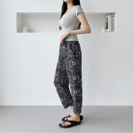 여성 패턴 고무줄바지 몸빼바지 잠옷