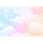 레이후이 컬러풀 클라우드 벽화 안개 구름 침실 거실 벽지 x 75 MURAL-001 108