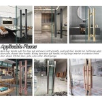 상업용 푸시 풀 유리 도어 핸들 헛간 도어용 모던 양면 그립 내부 외부 전면 도어 사이즈 59 1