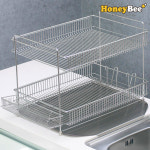 영인정공 허니비 올스텐 씽크대 주방 선반 식기건조대 2단 대형 1개 2단 B형