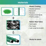 정원 식물 스테이킹 48 4피트 토마토 20팩 강철 스틱 지지대 울타리 기둥 재배를 위한 16 Inch-20 Pack