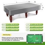 K-Musculo 풀 테이블 커버 420D 당구 방수 찢어짐 방지 6 5 7 7 7 5 8 8 5 9 FT