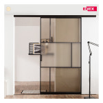 에넥스 에넥스 비엔나 원슬라이딩 슬림도어 중문 800 1 300 샴페인골드 참조