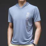 민성컴퍼니 후드 티셔츠 스카이블루