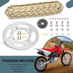 혼다 46T 14T용 드라이브 체인 X-링 스프로켓 볼트 키트 XR80R CRF80F 420VM-X 110