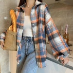 여성셔츠 여자 8컬러 빈티지감성 루즈핏 가을 체크셔츠 남방