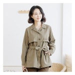 조이마담 조이마담 엄마옷 조이마담 비죠 벨트 코트 중년여성의류 J3370