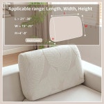 단면 소파용 QianMEW 소파 커버 세탁 가능한 신축성 부드러운 쿠션 커버 L자형 슬립 반려동물용 미끄럼 방지 가구 장식 보호기 1PC 후면 보리