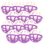 고양이 플라스틱 망사 방울공 색상랜덤 12P 흥미 토이