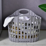 접이식 빨래바구니 틈새 세탁바구니 대용량 원형 바구니