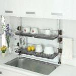 씽크대선반 싱크선반 2단 고급 800 식기 설거지 기둥식 주방 건조대 식기건조 식기건조대