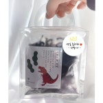 완도청년 공룡구디백 멸치 세트 생일답례품 어린이집 유치원 선물 돌 기업 단체 02 공룡미역20g 공룡멸치50g 자멸 1개