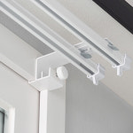 생활백서 생활백서 안뚫어고리 이중 레일 블라인드용 5 8 x 16 cm 4개