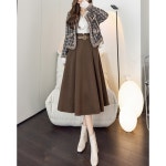 더블제이플러스 여성 A라인 미디 스커트 L J0903