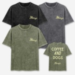 옷자락 남녀공용 면100 캐주얼 루즈핏 워싱 반팔 티셔츠