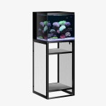 랜든 워싱 오크 우드 금속 프레임 스탠드 최대 20갤런의 어항용 3선반 x80cm 17 7x17 7x31 49 어항 W17 7 Washed Oak Wood CLX45-45