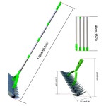 잔디 갈고리 낙엽 까꾸리 조경 정원 예초갈퀴 벌초갈퀴 1 수거 청소용 길이조절 낙엽초갈퀴