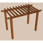 포도나무 지지대 나무 정자 가든 화단 정원 조형물 3mx2mx2m