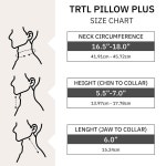 trl 베개 플러스 - 여행용 비행기 목 비행기 자동차 기차를 탈 때 머리와 목을 지지하는 높이 조절 통기성 세탁기 Charcoal