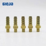 5PCS 8 10 12 OD 호스 바브 M5x0 8 M6 M8 M14 M20x1 5 미터법 수 황동 파이프 피팅 커플러 커넥터 어댑터