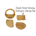 DIY 바구니 직조 트레이 키트 - 올인원 공예 세트 내추럴 라탄 나만의 위커 만들기