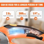 엑스퍼소울 골판지 커터 무선 전기 가위 교체용 칼날이 파워 시어 박스 포장용 회전 커터 가죽 플라스틱