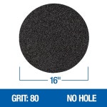 머서 인더스트리 실리콘 카바이드 바닥 샌딩 PSA 디스크 그릿 50 20팩 463050-16