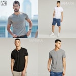 리우씨앤씨 반팔티 라운드반팔 캐주얼 남성티셔츠 슬림핏 100 H2484