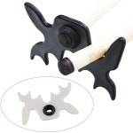 당구장 큐 스틱을 위한 DGZI 무스헤드 브릿지 헤드 플라스틱 슬립온