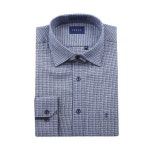 예작 YEZAC 마이크로 패턴 긴팔 일반핏 셔츠 YJEWBR127NY