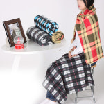 세일덕 세일덕 보드라움 체크 무릎담요 신형 담요 체크오렌지 100x80