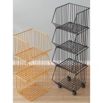 올스텐세탁바구니 바퀴 이동식 빨래 목욕탕 청소 틈새수납 3단 대용량 1x1호 3단바퀴