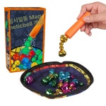 마그네틱 흡입 작은 벨 수집 보드 퍼즐 휴대용 상호 자녀 즐거운 부모 손 조정 게임 무지개색 1 opp봉투 12개입