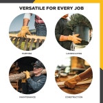 남성용 웰스 라몬트 가죽 작업 장갑 곡물 소가죽 건축 농업 랜싱에 이상적인 U2013