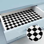 엘플로어 필 앤 스틱 바닥 타일 욕실 주방 침실 거실용 10pc 11 8 11 8 자가 접착 방수 비닐 바닥재 흑백 타일 스티커 and white-small