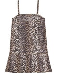 GANNI 가니 숏 원피스 LEOPARD J1661 943