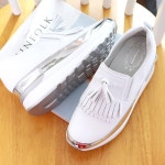 슬립온 스니커즈 통굽스니커즈 워킹슈즈 5센치굽 워킹화 웨지굽운동화 H0709 250