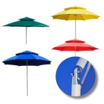 제일물산 국산 편의점 야외 캠핑 옥상 카페 테라스 파라솔 꺾임 2단 1개