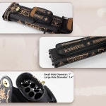 니안롱화 풀 큐 케이스 2x4 스탠드가 빌리어드 케이스 하드 스틱 액세서리 보관함에는 버트 2개와 샤프트 4개가 있습니다