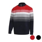 파파브로 파파브로 스트라이프 반집업 간절기 니트 NE-KN-413 5