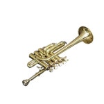 Sai 뮤지컬 피콜로 트럼펫 브라스 Bb A 피치 W 케이스-엠피